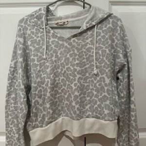 Gray cheetah hoodie